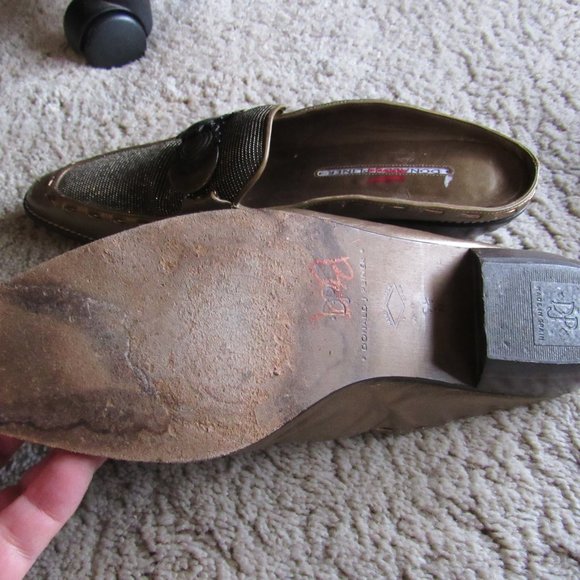 Vintage Donald J Pliner Fancy Slip On Shoes 9.5 Made in Spain - Picture 7 of 7